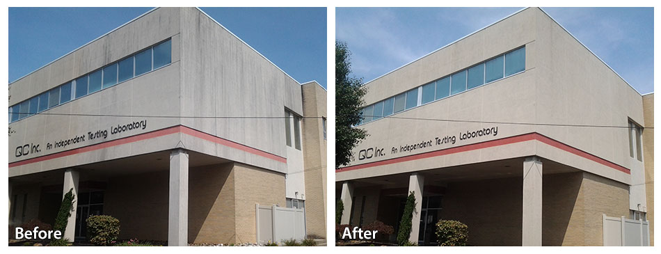 Commercial Power Washing Before and After