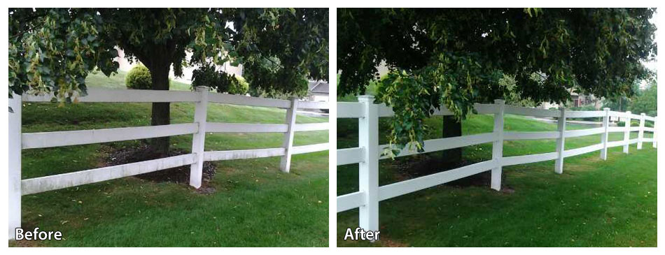 Eagleville pressure washing before and after